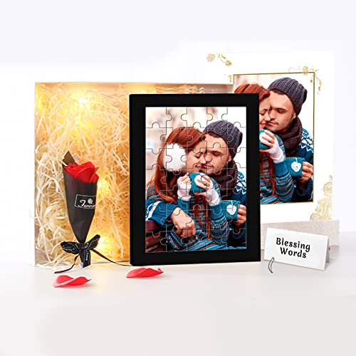 Personalisierter Fotorahmen Puzzlebildern 35/70/120/200 Teile Puzzles für Erwachsene/Familie/Freunde als Geburtstags-Weihnachtsabschlussgeschenk