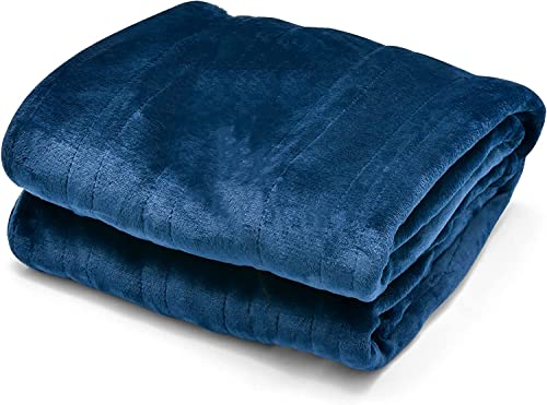 RELAX4LIFE Heizdecke mit Abschaltautomatik, Elektrische Wärmedecke, 4 Heizstufen, 8 Stunden Timer, Überhitzungsschutz, Flanell Kuscheldecke fürs Bett & Sofa, Maschinenwaschbar