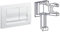 Regiplast 172B Commande double débit Blanc pour bâti support CESAME et FUTURA 74 - Bouton-poussoir ON-OFF Blanc