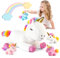EUCOCO Peluche Licorne Fille 3-8 Ans Fille 2 3 4 5 6 Ans Cadeau Anniversaire - Jeux Enfants Cadeaux de Pâques 5 Pcs