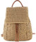 Mochila De Paja para Mujeres Verano Bolsas De Viaje Tejidas De Crochet Mochilado De Playa Tejida