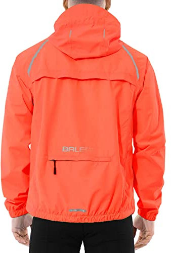 BALEAF Veste de cyclisme pour homme - Imperméable et respirante - Veste de randonnée - Coupe-vent - Veste légère - Veste de pluie - Veste de cyclisme, rouge, XL