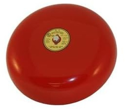 Sonnette d'alarme incendie rouge, 25,4 cm, 120 V
