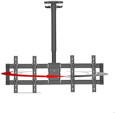 TV Stand Ceiling TV Mount, Adjustable Height Telescoping Tilt And Swivel, Under Cabinet Tv Mount Fits Most 39-55 Inch Flat Panel Screen