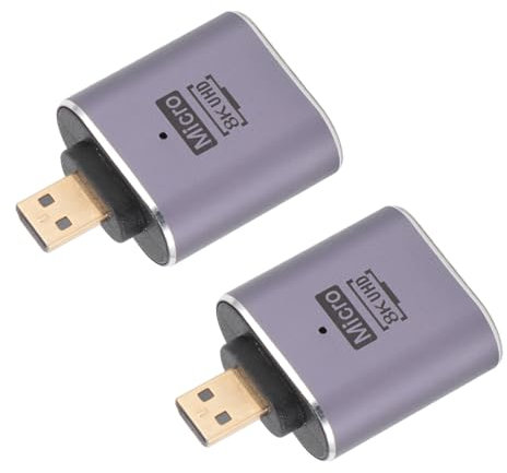 Goshyda Mini DisplayPort to HDMI Adapter, 8K Ultra HD Mini DisplayPort 1.4 Male to HDMI 2.1 Female Adapter, for Sharing Presentations, Videos, Games