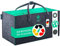 freegreen® GERMANY Einkaufstasche aus recycelten PET-Flaschen mit integrierter Innentasche I 100% nachhaltig & umweltbewusst I (Dunkelgrau/Grün, 30x25x25cm)