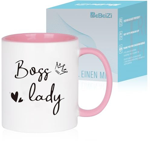 Boss Geschenk, Tassen für Chefin mit Boss lady, Geschenk für Weihnachts, Geschenke für frauen, Kaffeetasse to go, Erntedankfest, Weihnachten