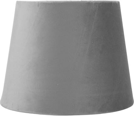 Stoff Lampenschirm, Konischer Samt Lampenschirm E27 E14 Moderne Lampenschirme für Tisch Nachttisch Stehlampe, 6,5 x 8,46 x 6,3 Zoll (Hellgrau)