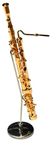 HYLQZAT Dekoratives Musikinstrumentenmodell Mini Fagott Ornamente Modell Fagott Modell Fagott Mini Instrument Modell Ornamente Fagott Ornamente(A)
