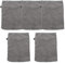 QUEENYARD Lot de 5 gants de toilette réutilisables en microfibre pour le visage - Texture douce - Pour les voyages