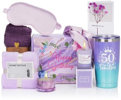 drado personalisierte 50. Geburtstag Geschenk für Frauen, Wellness Geschenk-Set für Frauen Tuning 50, Frau, Mutter, Schwester, Freunde, Mitarbeiter
