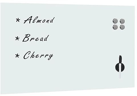 Rantry Magnetisches Whiteboard Wandmontage Glas 100 x 60 cm Model30113