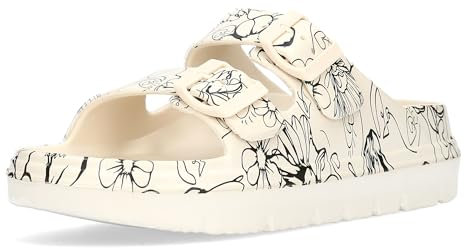 LAURA VITA Mules en Cuir pour Femmes NUON-17, Pointure:39 EU, La Couleur:Beige