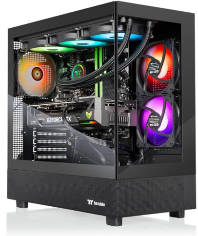 Thermaltake LCGS View 9870T-270 Gaming Desktop (AMD Ryzen™ 7 9800X3D, ToughRam 32GB DDR5 6400MT/s RGB Memory, NVIDIA® GeForce RTX™ 5070 Ti, 2TB NVMe M.2, WiFi, Windows 11) V27B-B850-57T-LCS