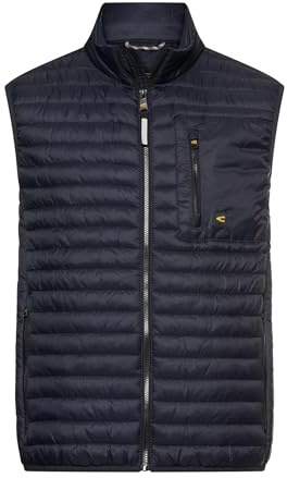 camel active Herren Weste mit Stehkragen | Outdoor Weste mit wasserabweisender Funktion und Taschen im Regular Fit für Freizeit und Alltag