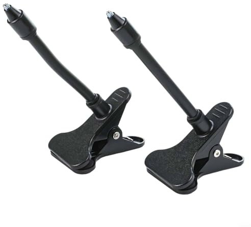 HOHOVYVY Flexible Camera Holder for Baby Monitor with Clamp Mounting - Adjustable Monitor Stand for Cot (Black)