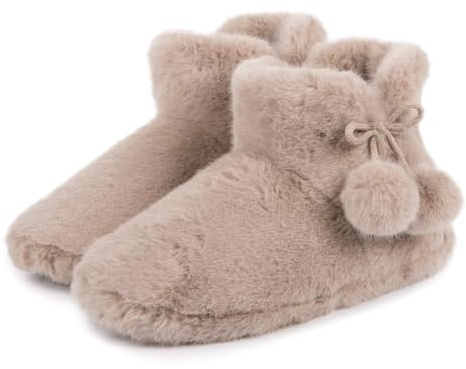 totes toasties® Ladies Faux Fur Boot Slippers