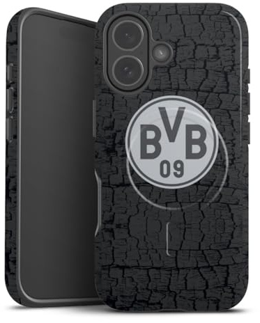 Magnetische Hülle kompatibel mit Apple iPhone 17 Handyhülle für MagSafe Outdoor Case in matt BVB Borussia Dortmund Trikot