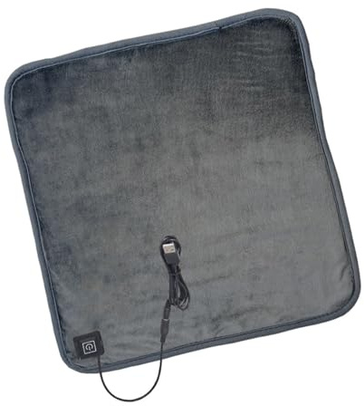 Tragbare USB-Heizmatte mit rutschfester Unterseite, 43 x 43 cm, für Auto, Zuhause, faltbar, waschbar, sicher