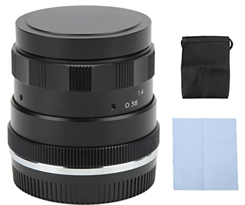 Objectif Fixe à Focale 50mm F1.8, Objectif Cinéma à Mise au Point Manuelle, Compatible Micro 4/3 - Grande Ouverture F1.8, Construction en Alliage, pour Photographie et