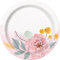 Painted Multicolor Floral Round Paper Dessert Plates (17cm) Pack of 8 - Perfect for Parties and Gatherings