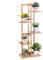 Medla Scaffale portafiori in bambù 5 ripiani, porta fiori da interno fioriera a scala da esterno portafiori da esterno balcone scaffale porta piante scaffale portavasi espositore vasi scaffale