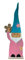 schenken-24 Deko/Ostern/Ostereier/Osterhasen/Auswahl/Osternest, Auswahl :Aufsteller Filz - Zwerg rosa