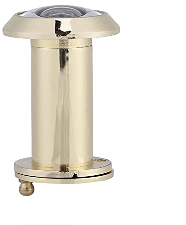 Tyenaza Türspion, Chrome Stil Weitwinkel 200°Türspion mit Sichtschutz, Sichtschutz Türspion Geeignet für Öffnungen von 16 bis 23 mm, geeignet für Türstärken von 35 bis 60 mm (Golden)