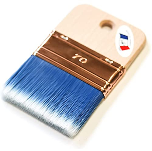 Pinceau/spalter/Brosse 70mm /Made in France/Eco-Responsable/pour peintures et Vernis int. ou ext., terrasses, Murs. Trouvez la Gamme Complète Bleu Polytop sur Amazon