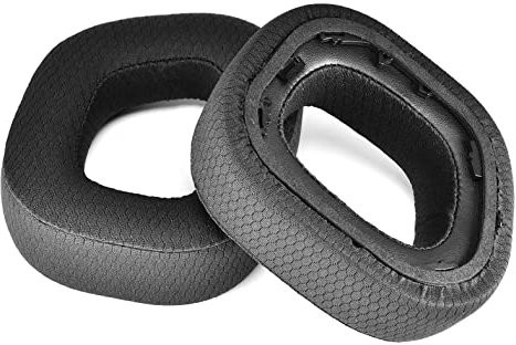 Yaowanguan HS80 RGB Ohrpolster Kissen für Corsair HS80 RGB Wireless Premium Gaming Headset, Schwarzer Stoff & Memory Foam Kopfhörer Ersatz Reparatur Ohrpolster