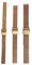 NZZXTO Ersatz-Uhrenarmband aus Edelstahl für Skagen Bering Uni-Uhren mit Schraube, passend für mehr Größen (10 mm, rotgoldenes Lochabstand 5 mm)