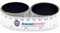 Magnetlineal Magnet Maßband Lineal magnetisch - 1 Meter - 100cm / 36 in. - WEIß - Magnetisches Ausmessen - Flexibles Magnetmaßband - Bandmaß magnetisch Rollmaßband