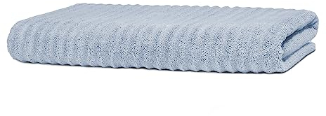 Merana Oslo Sauna- und Strandtuch | extra groß | saugstark, weich und fusselfrei | Frottier Luxus Qualität | 100% Baumwolle | Oeko-TEX | 590 GSM (Arctic Blue, Saunatuch (80x200cm))