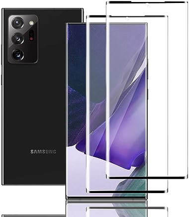 Ydiciv 2 Piezas Protector de pantalla para Samsung Galaxy Note20 Ultra 5G Cristal Templado, Vidrio Templado HD Transparente, Dureza 9H, Antihuellas, Sin Burbujas