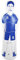 Fußball Dummy, 40x160cm Aufblasbarer Fussball Dummies Fußballtrainer Dummy Torhüter, Torwart Training Equipment, für Fußballübungen und Dribbling Wall Passing Drills Boxtraining