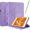 Netany Rotating Custodia per Ipad Mini 5/4/3/2/1 (7.9-Pollice, 2019/2015/2014/2013/2012 Model), con penna PU Pelle Flip Cover, Supporto Rotazione 360 Protettiva Cover [Auto Sveglia/Sonno] - Viola