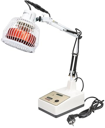 chi-enterprise TDP Akupunkturlampe Mineralwärme 250W – Kompakte Wärmelampe mit Langwellenstrahlung, flexiblem Winkel & Timer bis 60 Min. | 33 Mineralschichten | Begleitend zur TCM | CQ-12A
