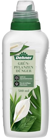 Dehner Grünpflanzendünger, hochwertiger Flüssigdünger, Dünger für Grünpflanzen, organischer NPK-Dünger, mit Spurennährstoffen, 500 ml, für ca. 100 l, bunt