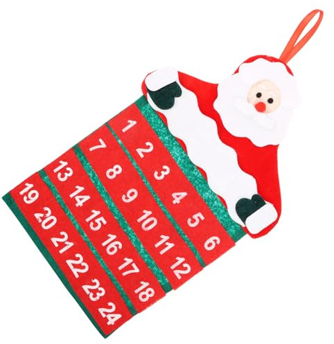 PRETYZOOM Weihnachts Adventskalender 2020 weihnachtskalender zum aufhängen Girlande Kordelzug Geschenktüten Santa Bab Weihnachts-Countdown-Kalender Weihnachten dekorative Gegenstände ältere