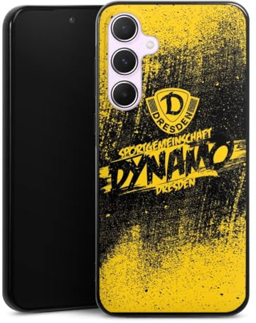 DeinDesign Silikon Hülle kompatibel mit Samsung Galaxy A55 5G Case schwarz Handyhülle Offizielles Lizenzprodukt Fußball SG Dynamo Dresden