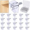 5 Millimeters Shelf Support Peg，Support Cabinet Shelf Pins，Clear Plastic Replacement Peg Cabinet Shelf Supports Pins for Kitchen Furniture Book Shelves Shelf Holder Locking Pins(20 Pieces)