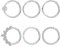 Tucnoeu 6 Stück Septum Piercing Silber 18G Daith Piercing Helix Piercings Ring Edelstahl Nasenring Clicker für Damen und Herren
