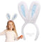 Hasenohren Haarreif für Kinder Erwachsene, Plüsch Osterhasen Ohren Osterhasenohren Ostergeschenke Hasenohren Stirnband Kostüm Party Dekoration Karneval Cosplay (Blau Weiß)