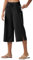 WILLIT Caprihose Damen Sommer Badehose Capri Hosen Weite Freizeithose Sporthose Beach Board Schwimmen Badeanzug Schnelltrocknend Leicht UPF50+ Taschen Schwarz XXL
