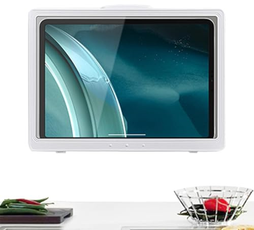 Gazocua Étui de tablette de salle de bain, support de tablette de douche, support de douche étanche rotatif à 180 °, étui étanche pour tablette pour tablette pour salle de bain cuisine