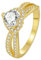 Beydodo Frauen Ring Gold Echt 375, Verlobungsringe Damen Herz mit Moissanit Trauringe Hochzeit Ring Nickelfrei Gr.53 (16.9)