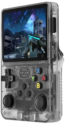 R36S - Console di gioco portatile, stile retrò, colore: Nero