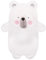 Novelty Animal/Character 3D Hot Water Bottle with Cover (Polar Bear 750ml (28 x 18cm))