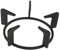 HOLIDYOYO Support de Wok Fonte Antidérapant pour Cuisinière à Gaz Anneau de Pot Robuste Design Pratique pour Casseroles et Poêles