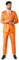 Suitmeister Anzüge für Herren - Mit Jackett, Hose und Krawatte mit Festlichen Print Solid Orange - XXL